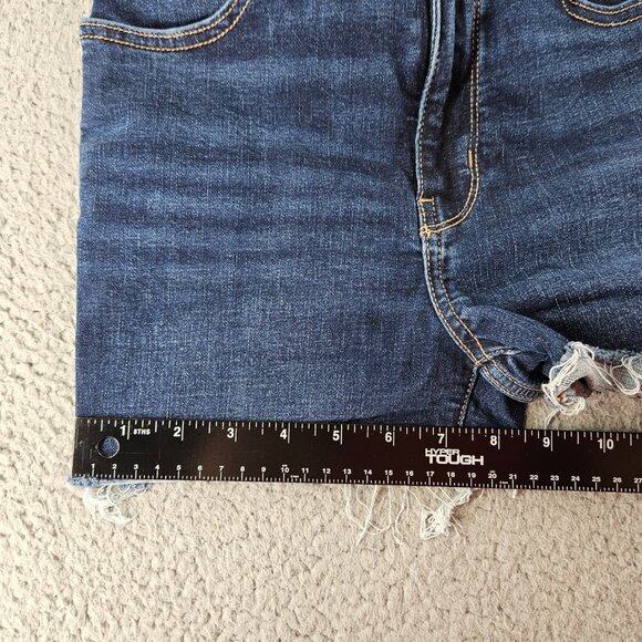 American Eagle Shorts Womens 2 Short Super High Rise Cut Off Distressed Denim - Picture 13 of 16